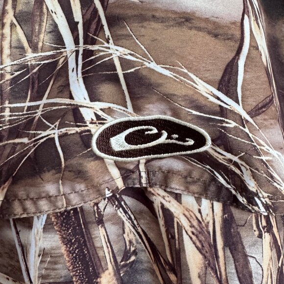 Drake Waterfowl Systems Camo Performance Shirt M | Vented, Zip & Magnetic Pocket - Picture 4 of 12